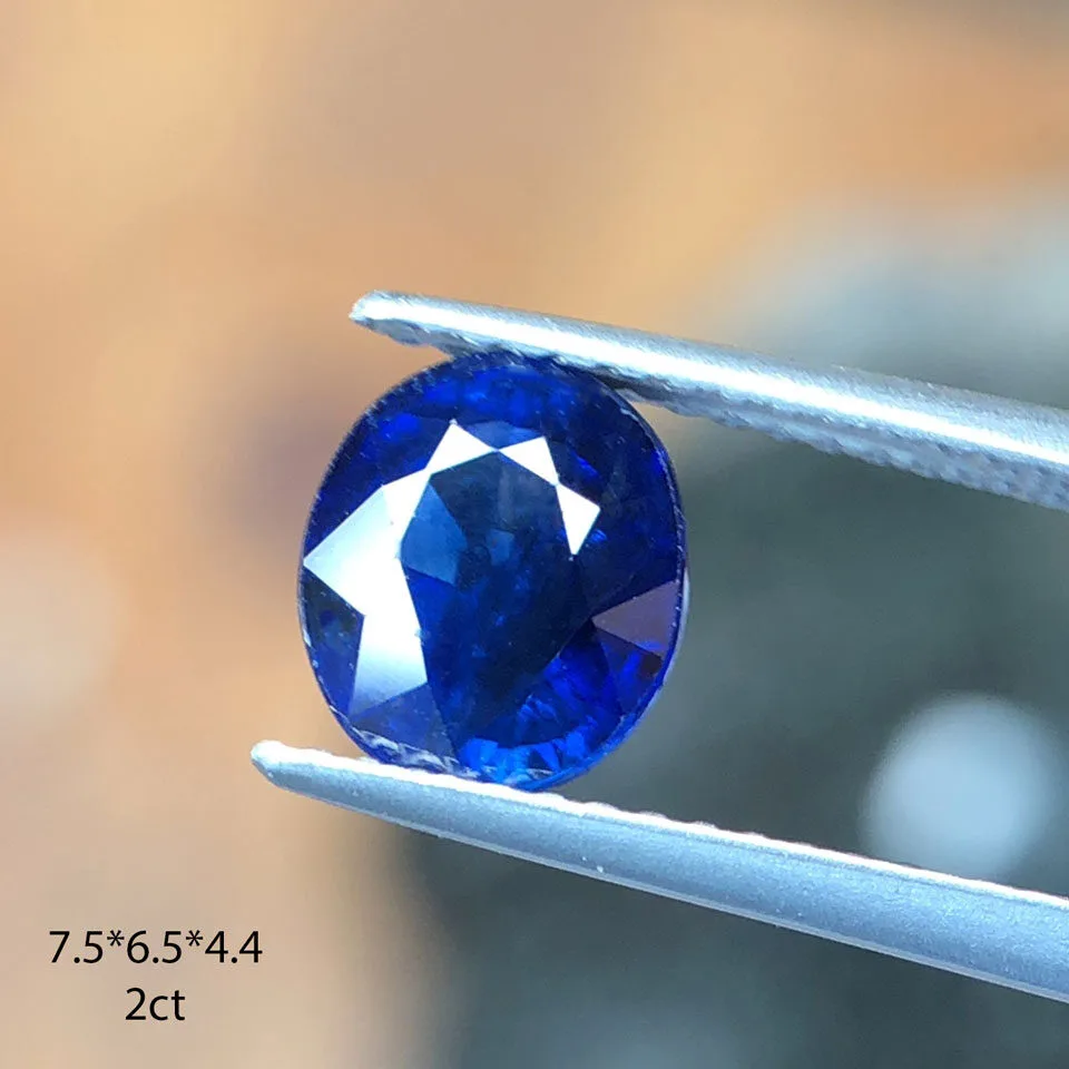 Sapphire Blue Mài Oval Vjs59