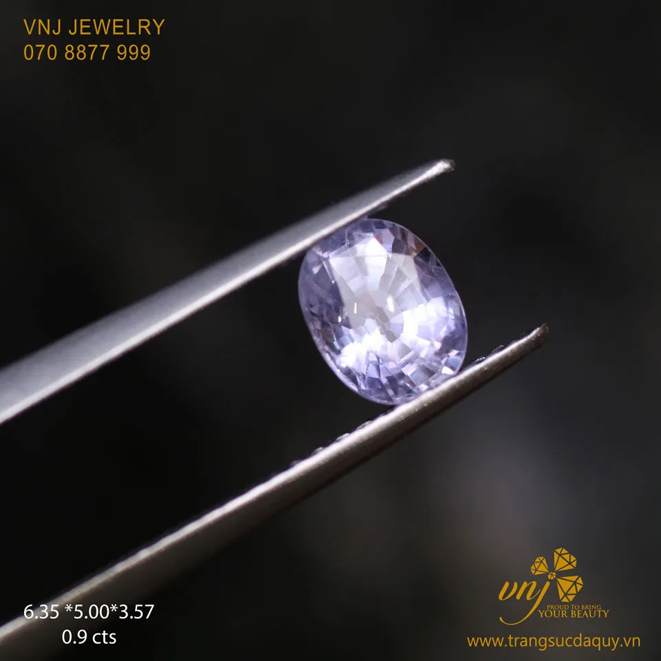 Sapphire Tím Hồng Oval