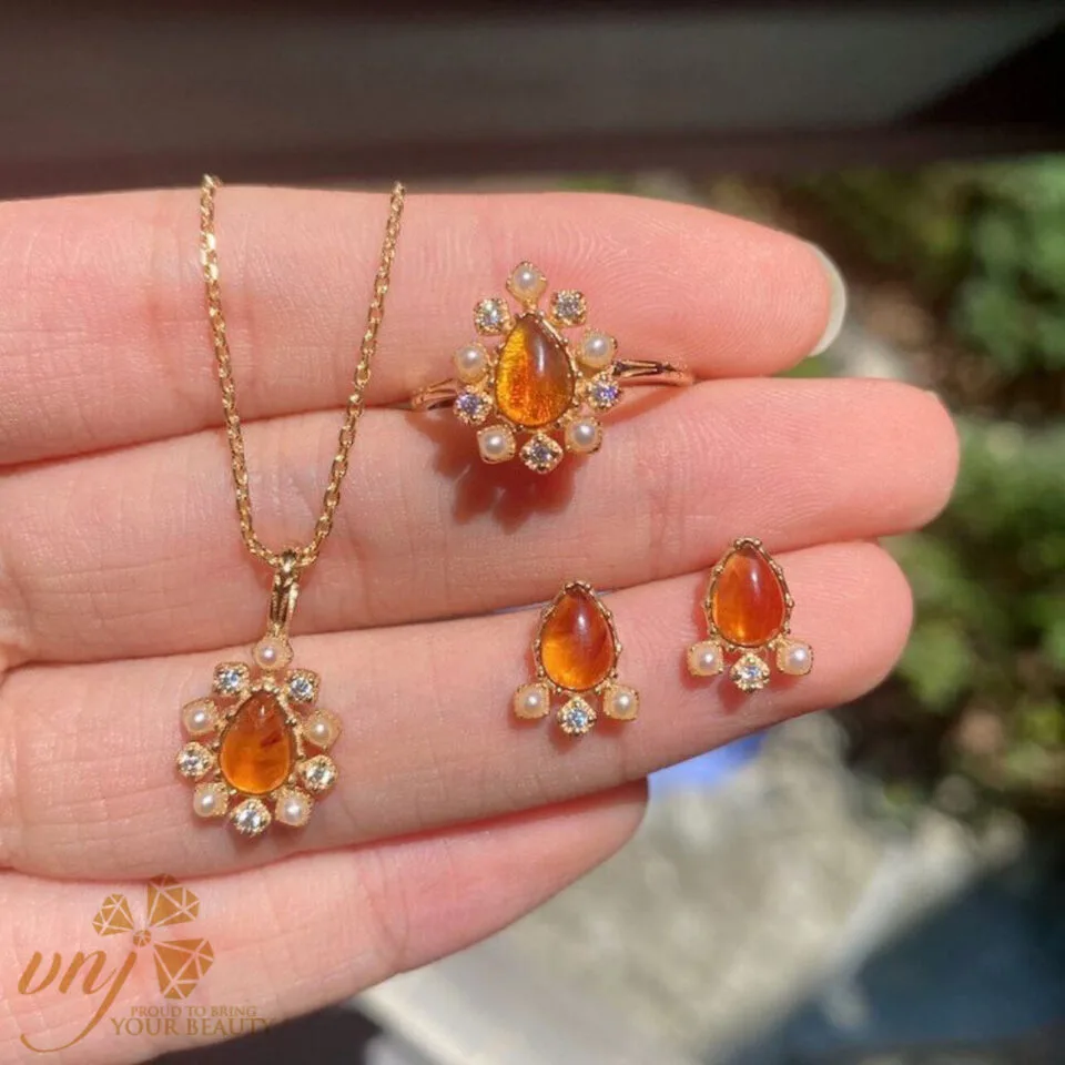 Bộ Tràn Sức Đá Sapphire Thiên Nhiên