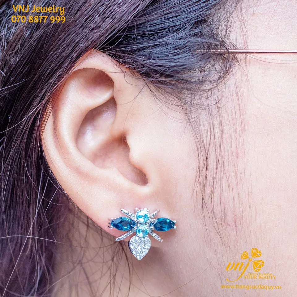 Bông Tai Chuồn Đá Topaz Btt9 (3)