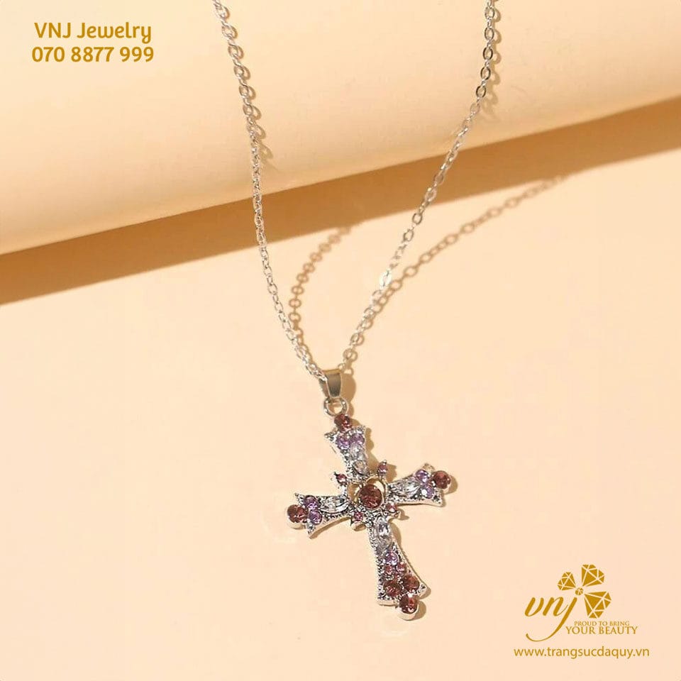 Mặt Dây Thánh Giá Đá Thiên Nhiên Mdtg5 (2)