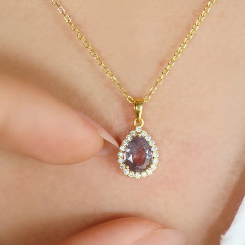 Mặt Dây Chuyền Sapphire Trong Suốt MDS18