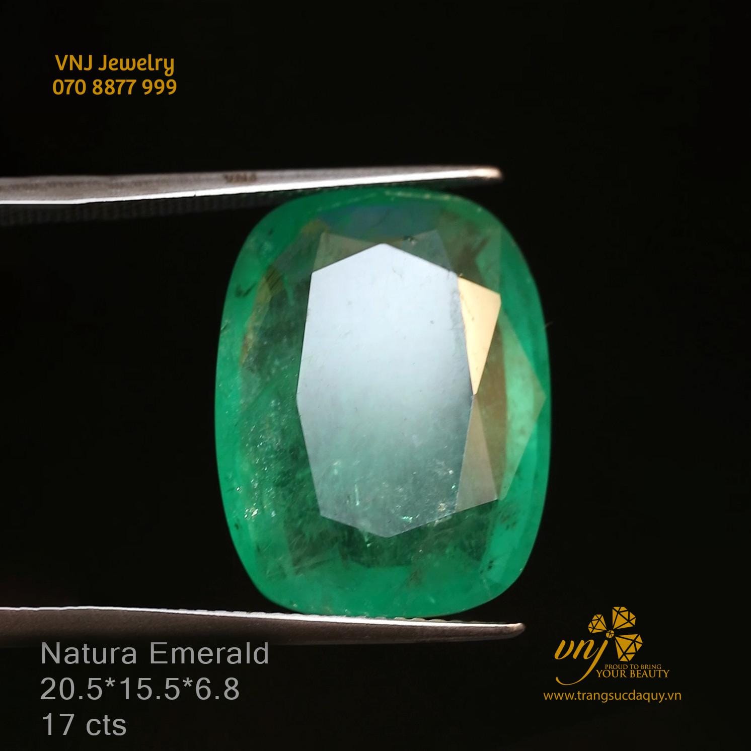 Đá Emerald Thiên Nhiên Size Khủng DQE9 - Ảnh 2