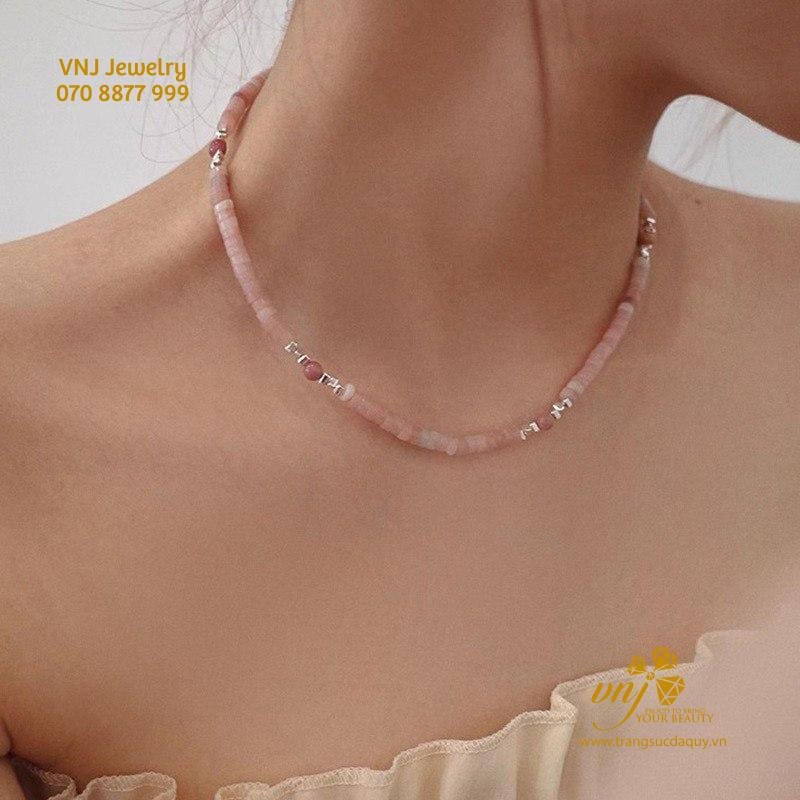 Chuỗi Thạch Anh Hồng Mix Ngọc Trai VCTN8 - Ảnh 6