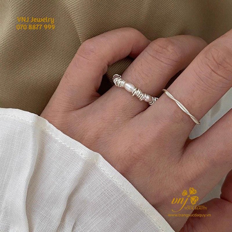 Nhẫn Ngọc Trai Thiên Nhiên NWNT4 - Ảnh 2