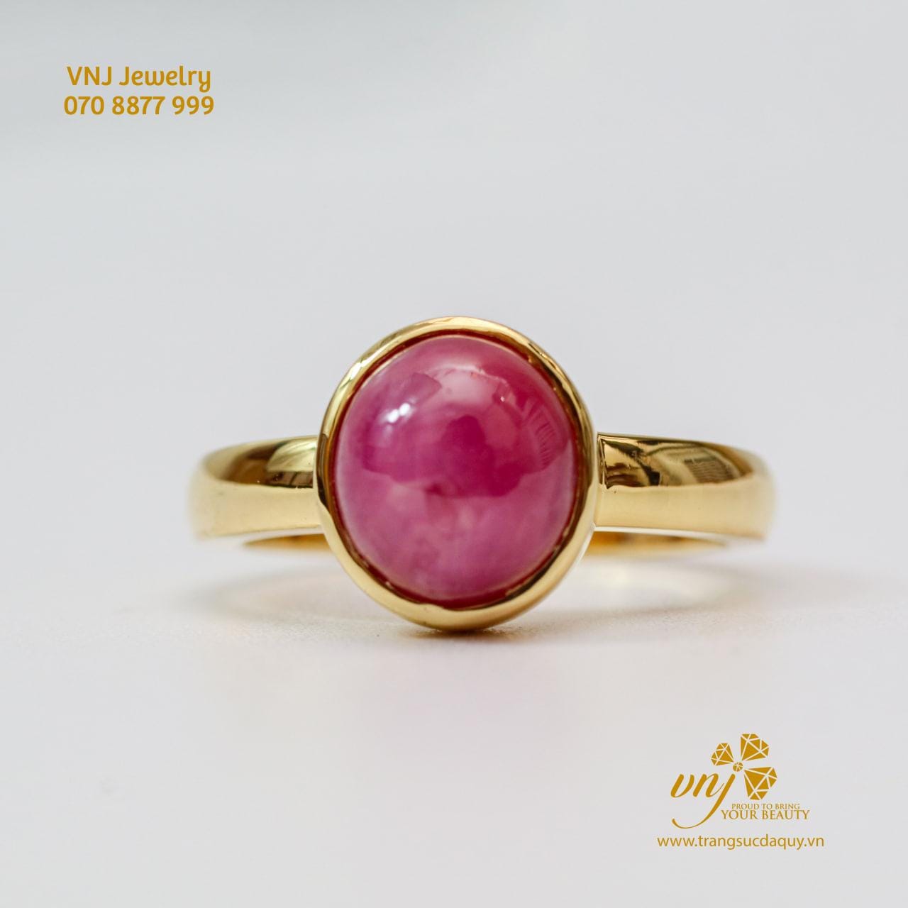 Nhẫn Ruby Vàng 18K Unisex NWR13