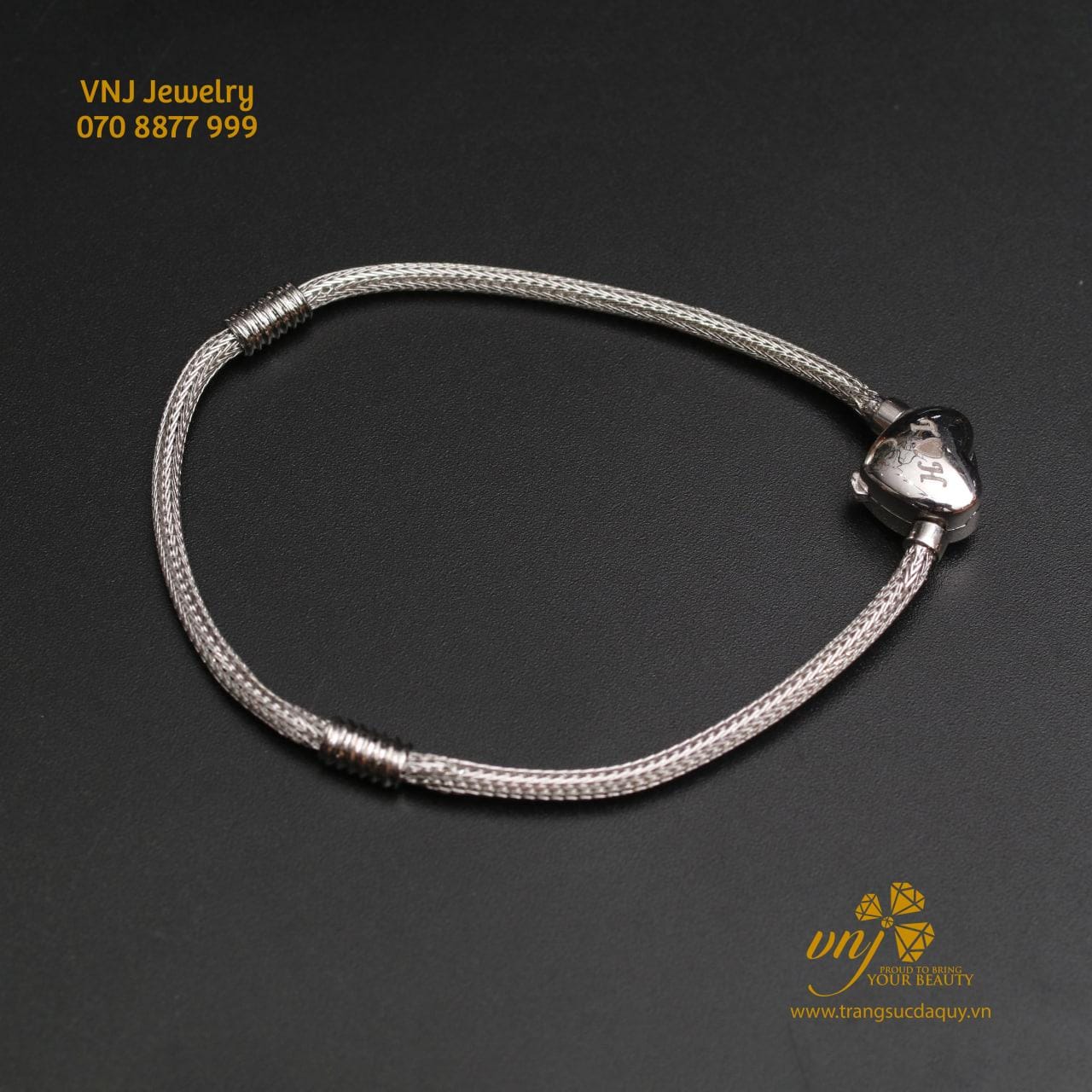Vòng Charm Vàng Trắng 18K LTG3 - Ảnh 5