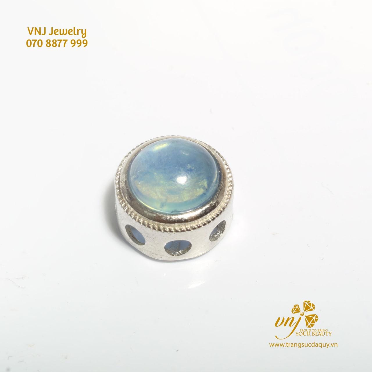 Charm Đá Aquamarine Thiên Nhiên CDA4