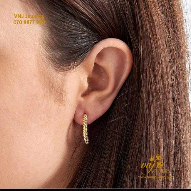 Bông Tai Vòng Vàng Vàng 14K