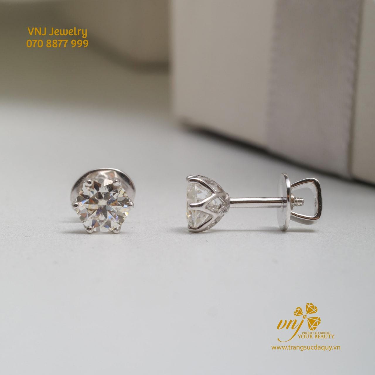 Bông Tai Nụ 6 Chấu BTKC18 - Ảnh 5