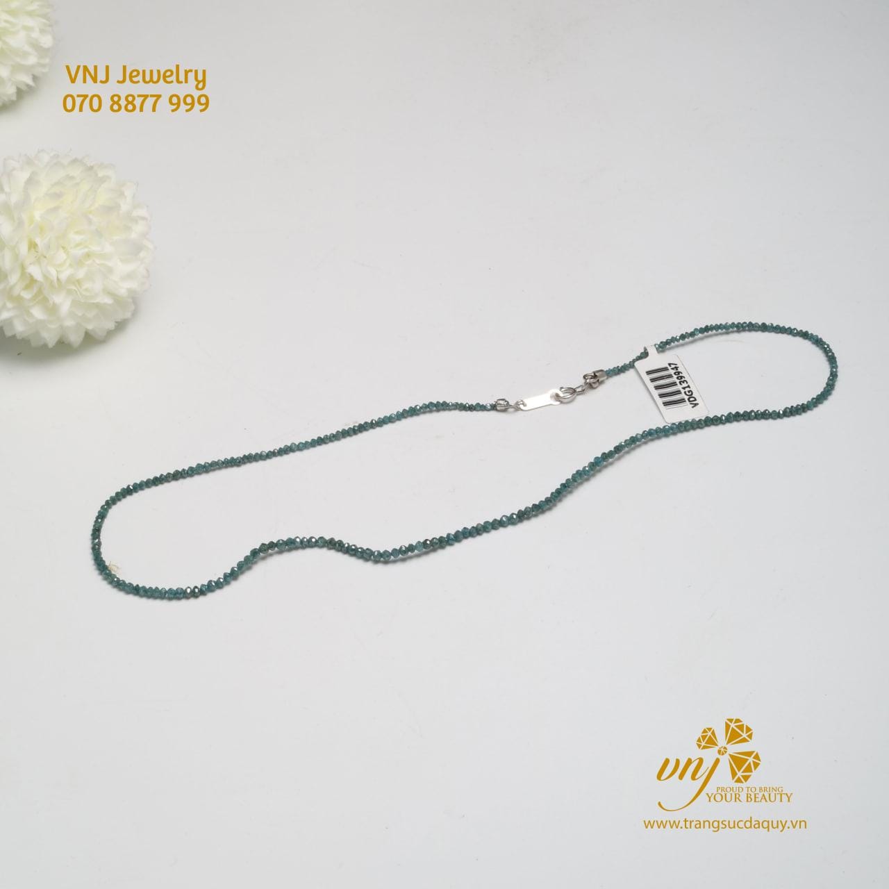 Chuỗi Vòng Kim Cương Xanh VDKC1