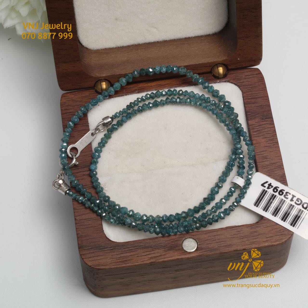 Chuỗi Vòng Kim Cương Xanh VDKC1 - Ảnh 3