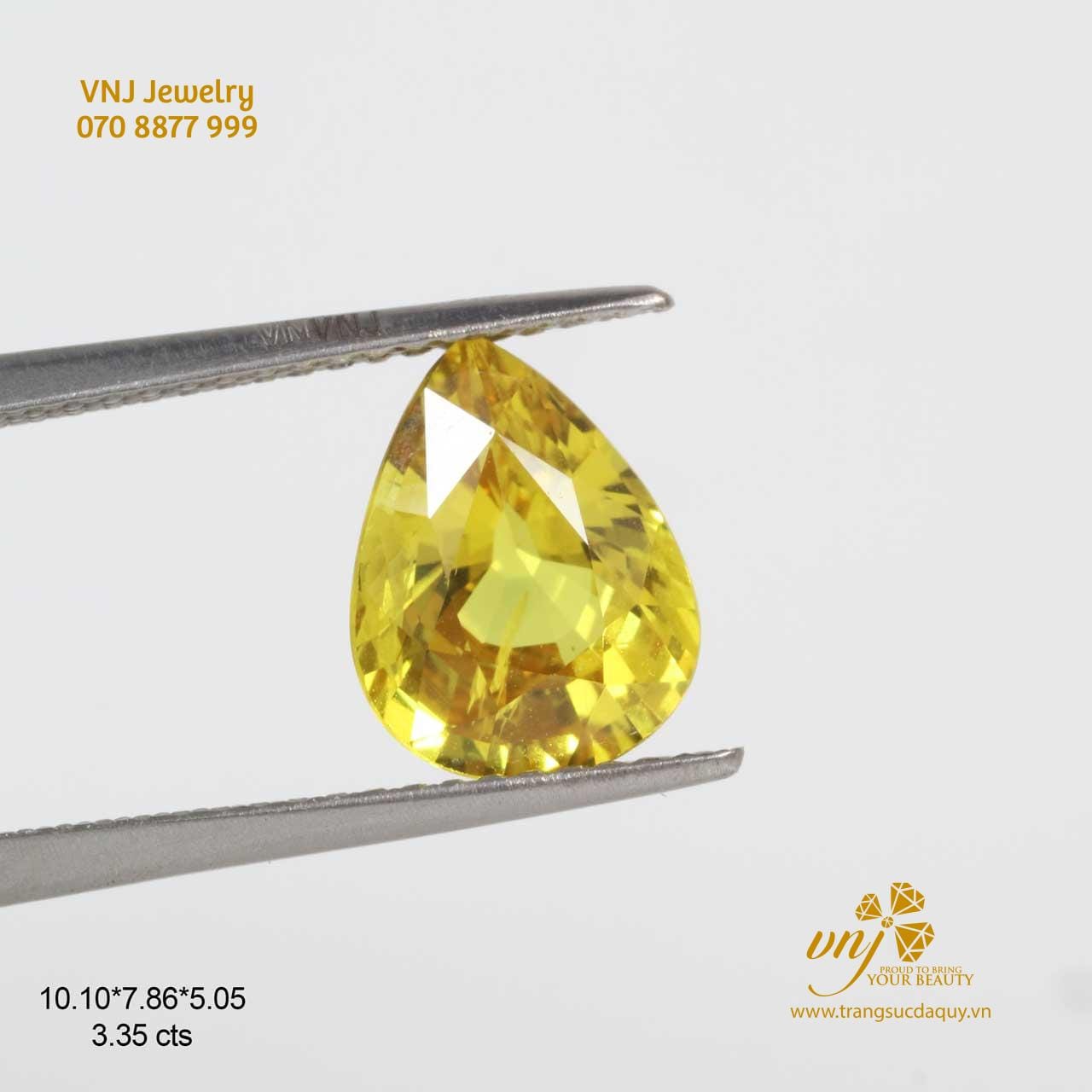Sapphire vàng giọt nước
