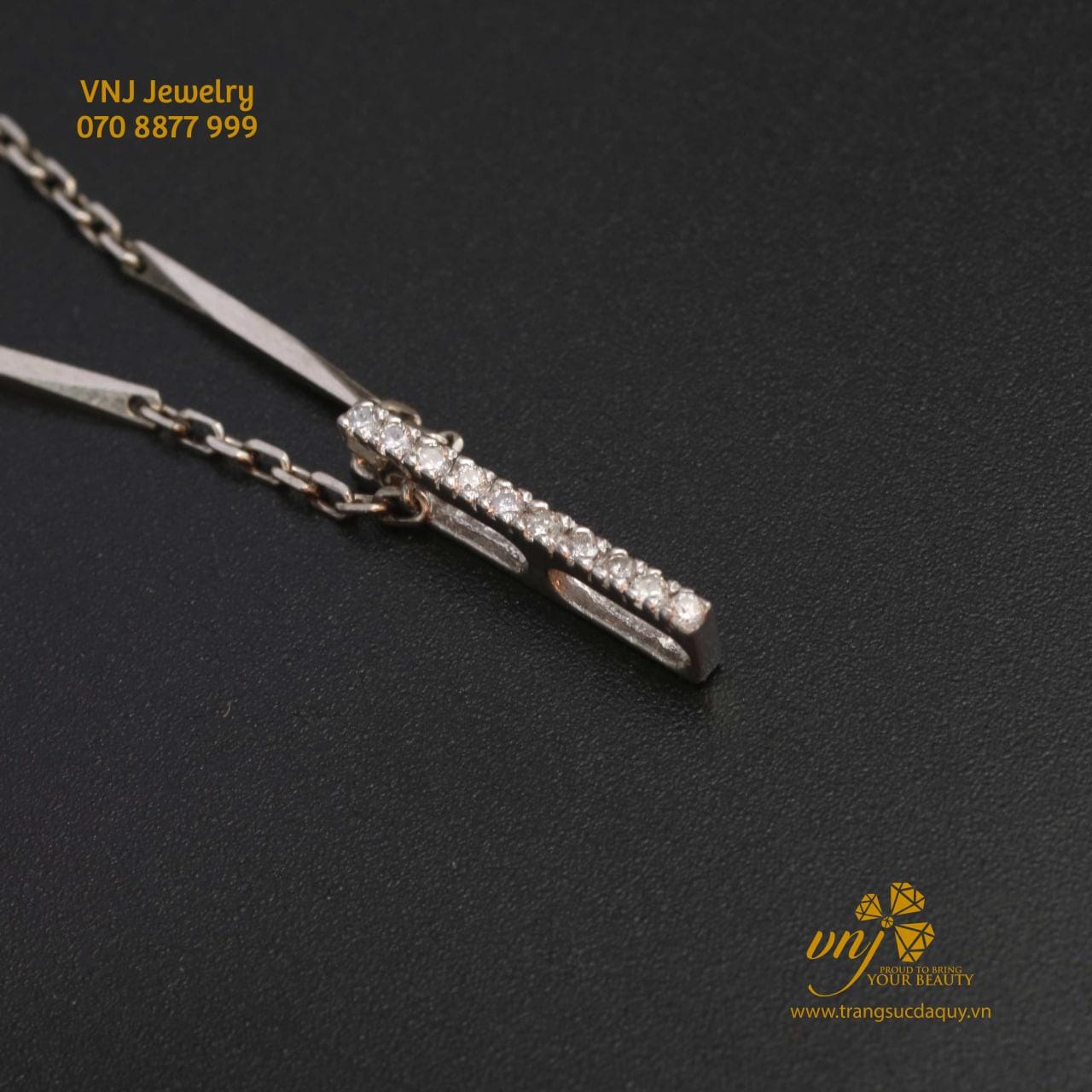 Mặt Dây Kim Cương Bạch Kim MDKC6 - Ảnh 2