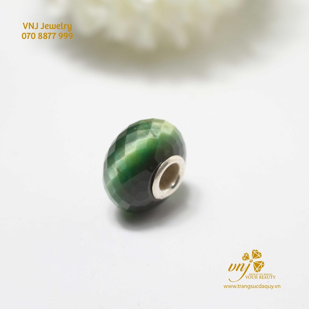 Charm Đá Mắt Hổ Xanh Green Tiger Eye CDMH1