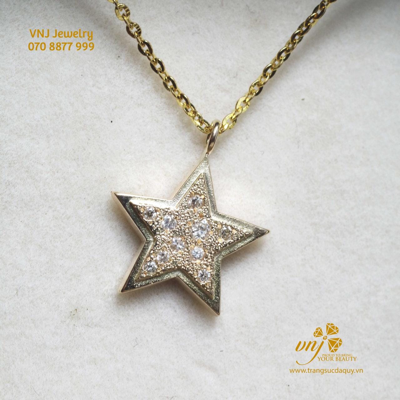 Mặt Dây Ngôi Sao Đính Kim Cương MDKC4 - Ảnh 2