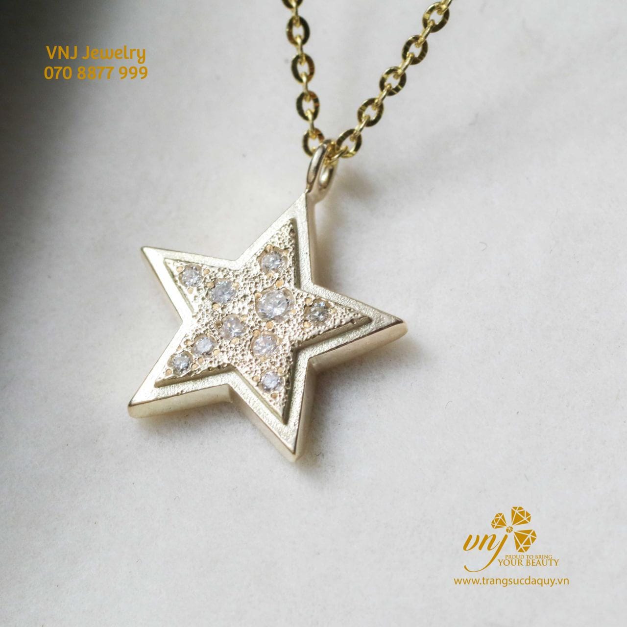 Mặt Dây Ngôi Sao Đính Kim Cương MDKC4 - Ảnh 4