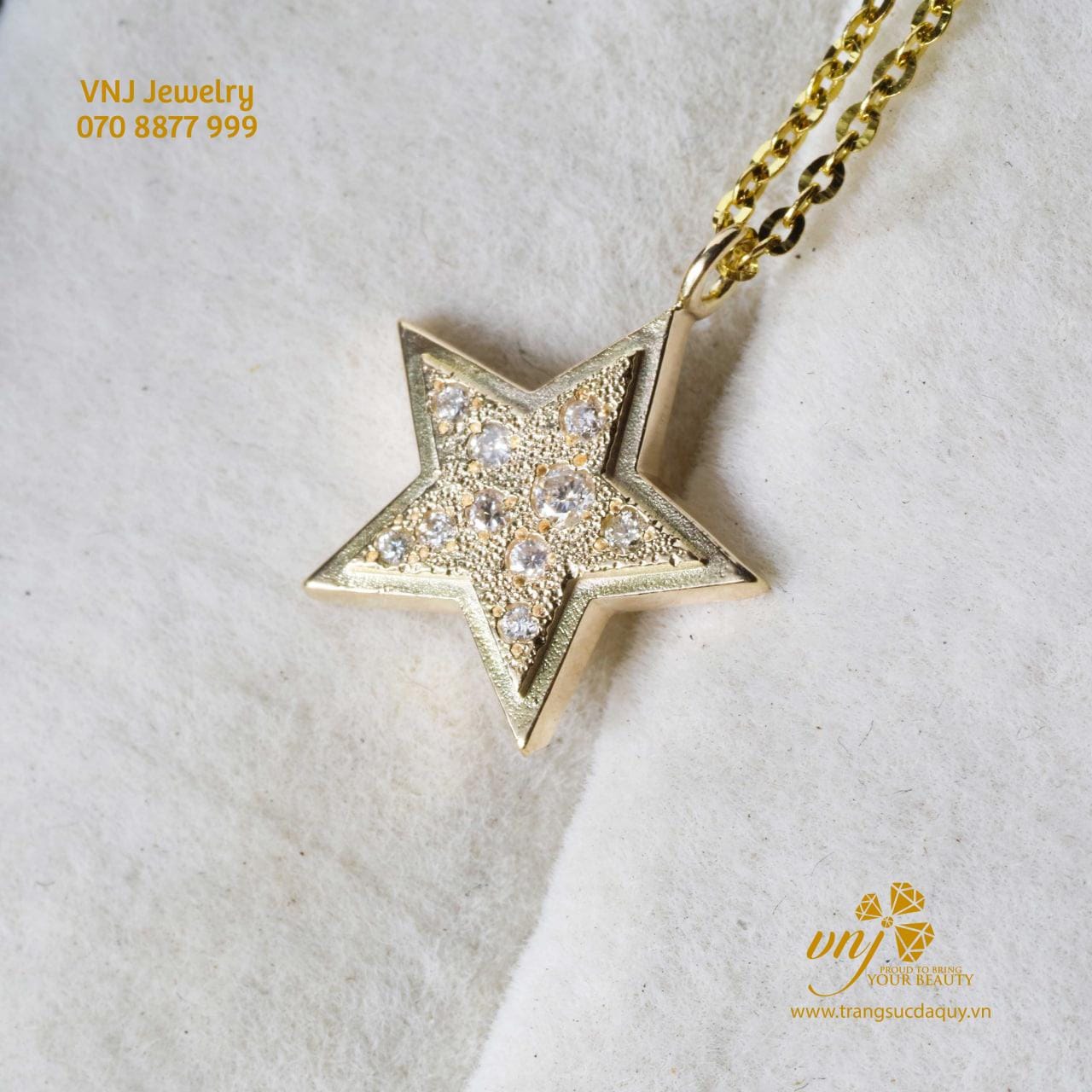 Mặt Dây Ngôi Sao Đính Kim Cương MDKC4 - Ảnh 5