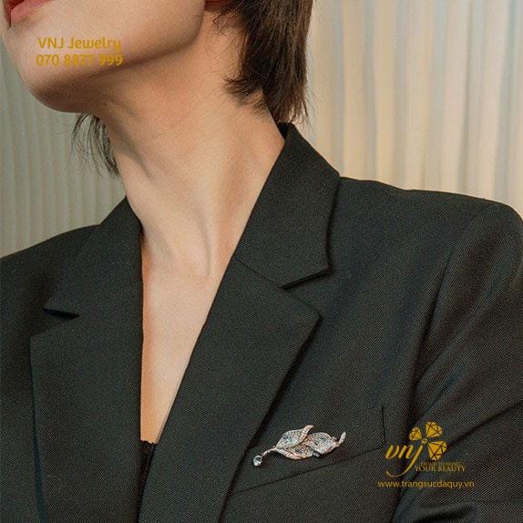 Combo Nhẫn Kèm Cài Áo Chiếc Lá CF29 - Ảnh 2
