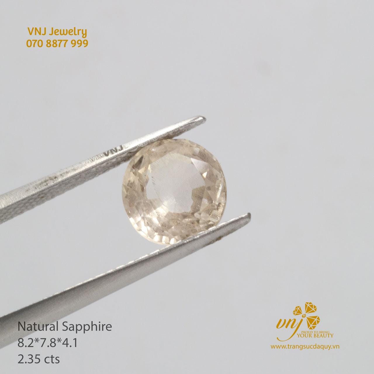 Sapphire Trắng Thiên Nhiên VJS89