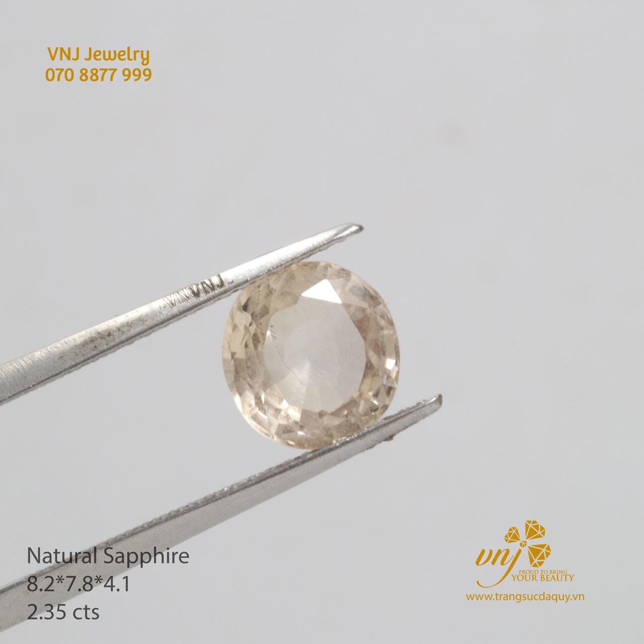 Sapphire Trắng Thiên Nhiên VJS89