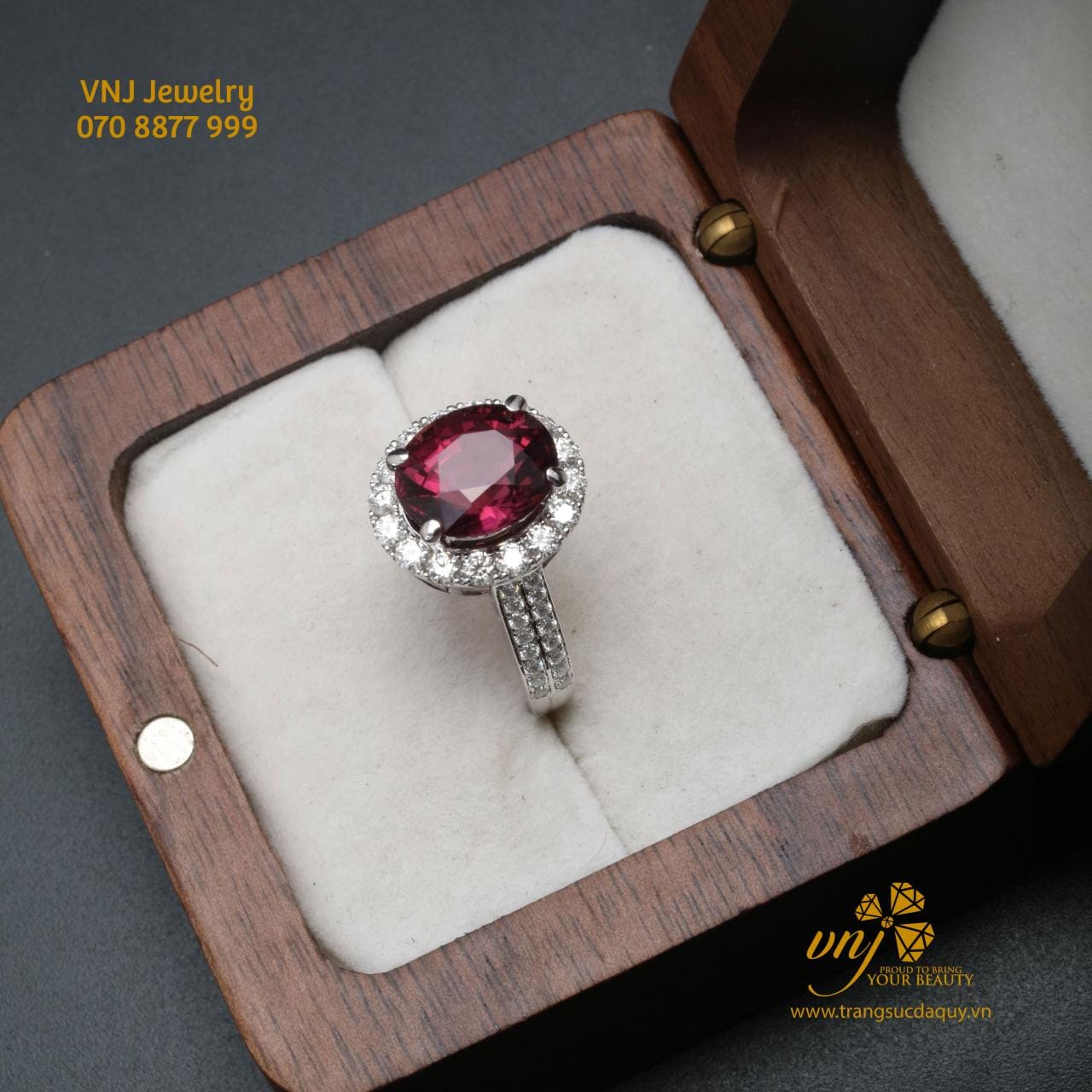 Nhẫn Spinel Thiên Nhiên NWSI3