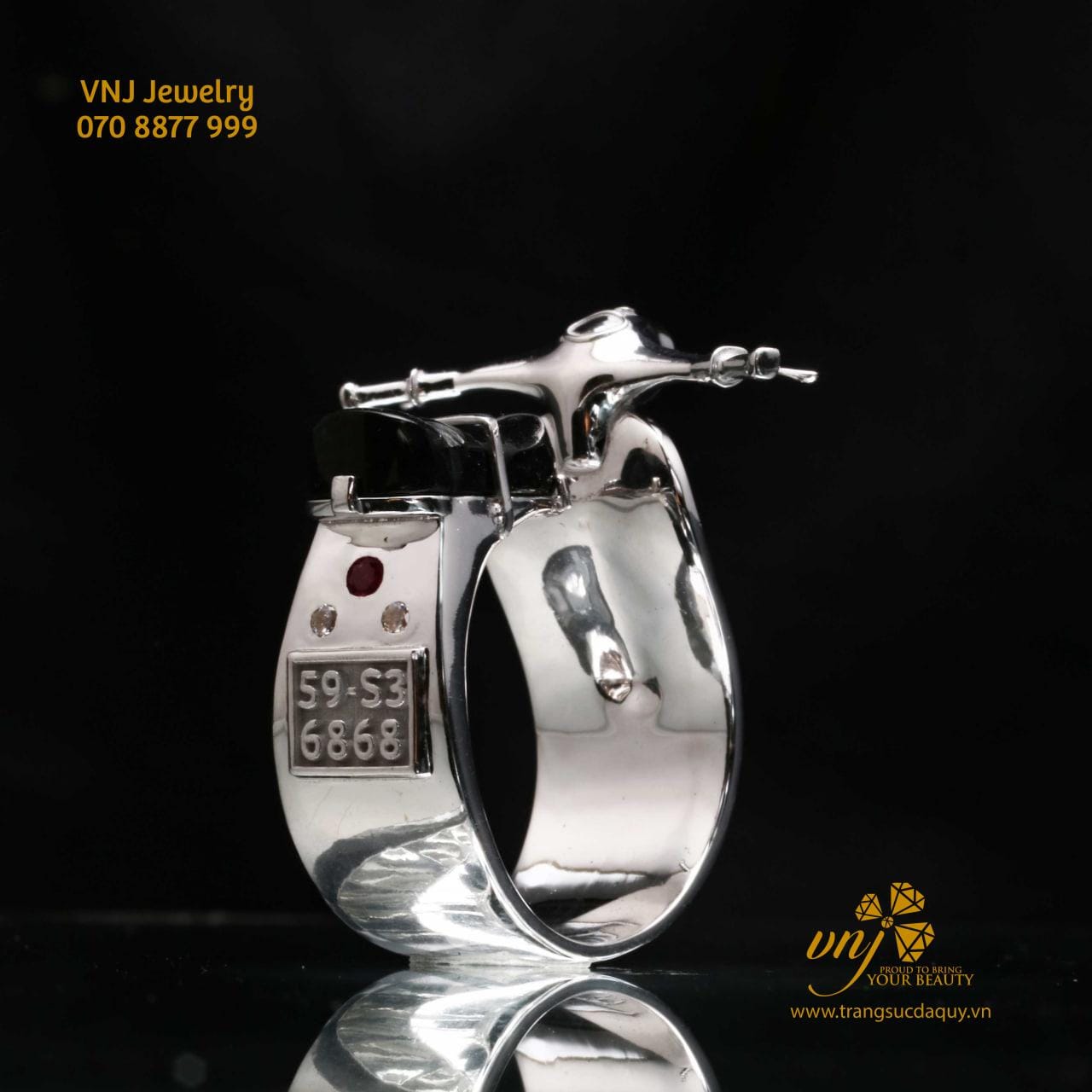 Nhẫn Vespa Unisex Vàng 18K NM82