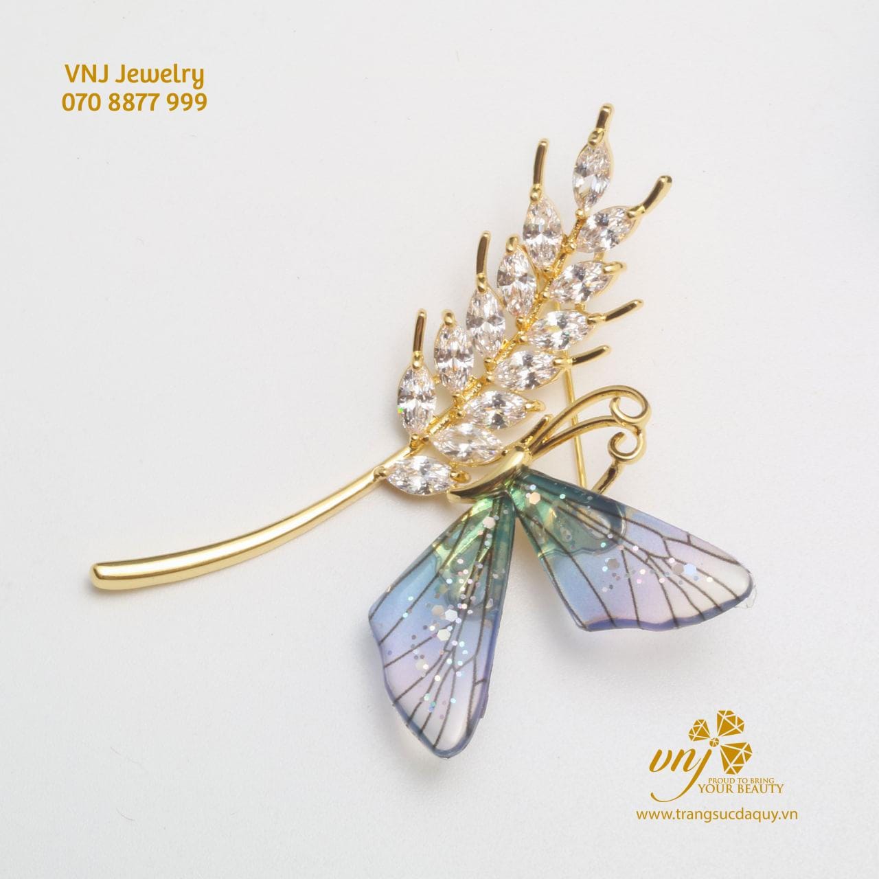 Cài Áo Bướm Đậu Nhành Ô Liu CF31 - Ảnh 3