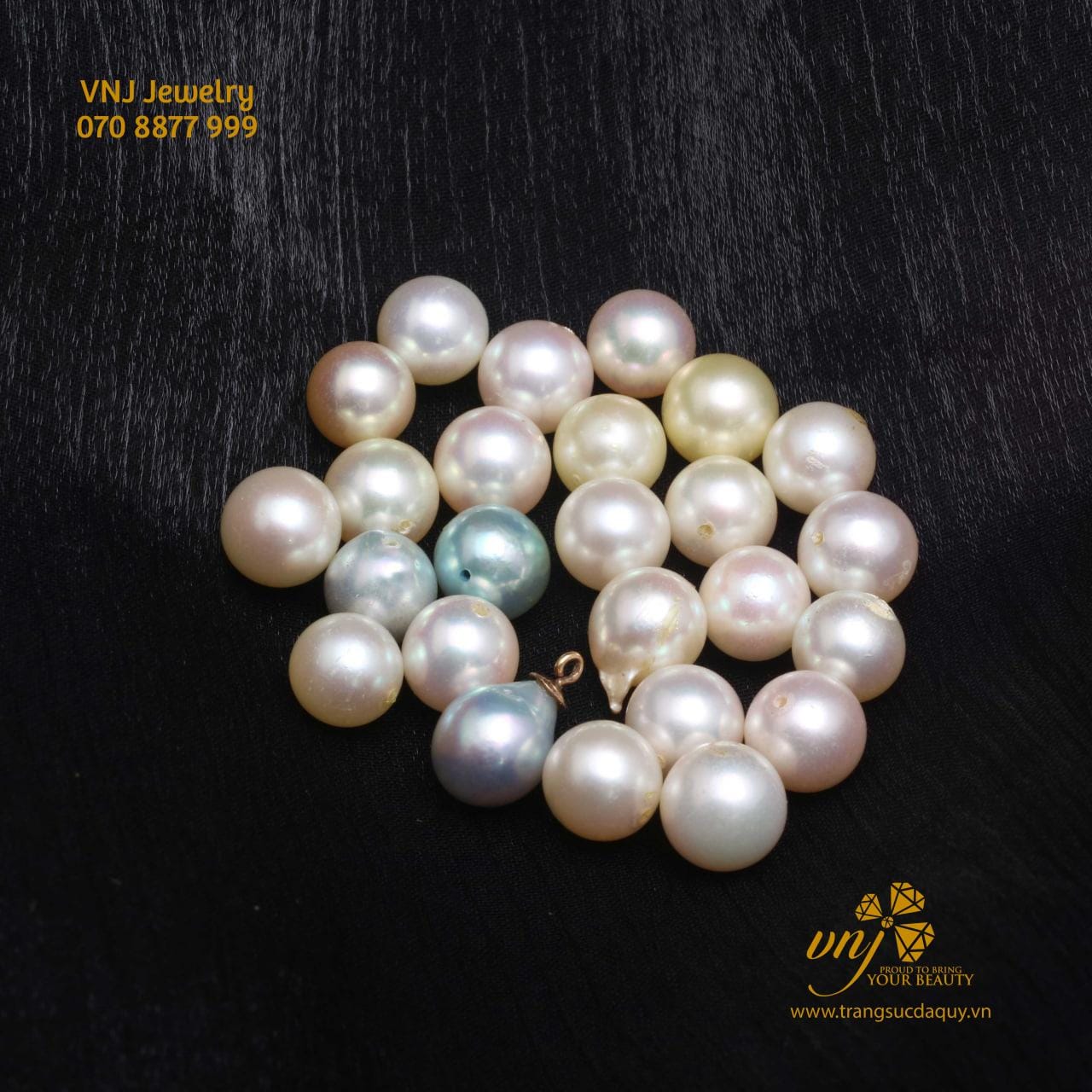 Ngọc Trai Akoya Nước Mặn Giá Tốt Size 6ly - 8ly NTYK2 - Ảnh 3