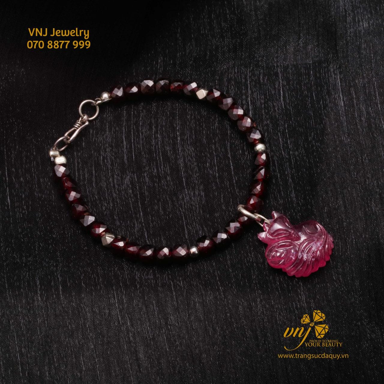 Vòng Tay Garnet Mix Hồ Ly Ruby VCG10 - Ảnh 4