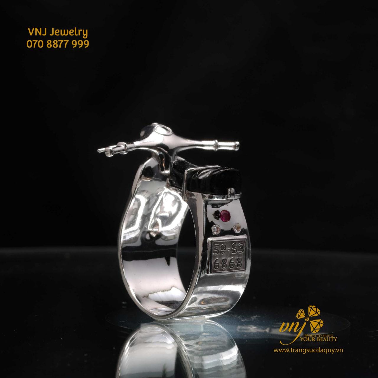 Nhẫn Vespa Unisex Vàng 18K NM82