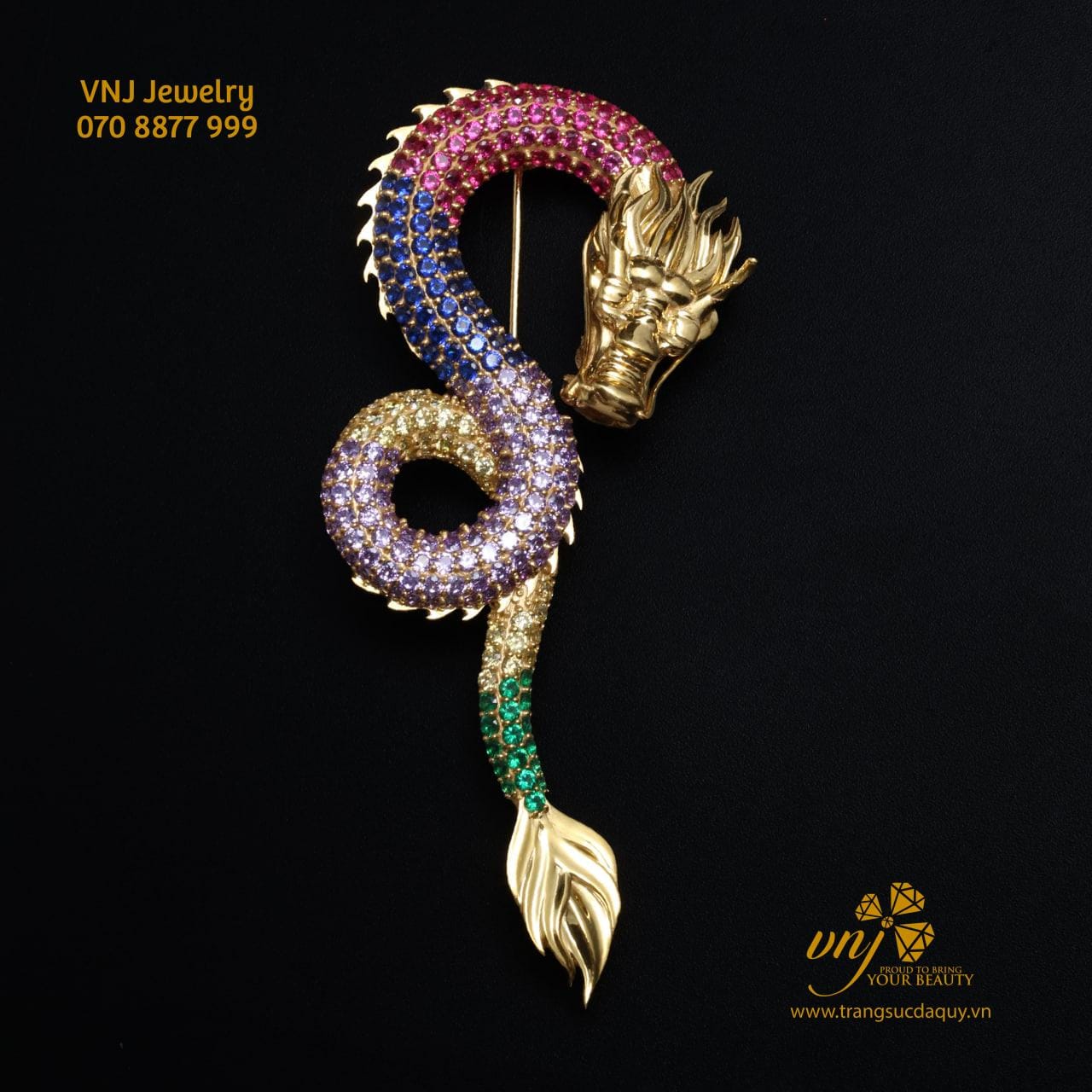 Ghim Cài Áo Con Rồng CF27