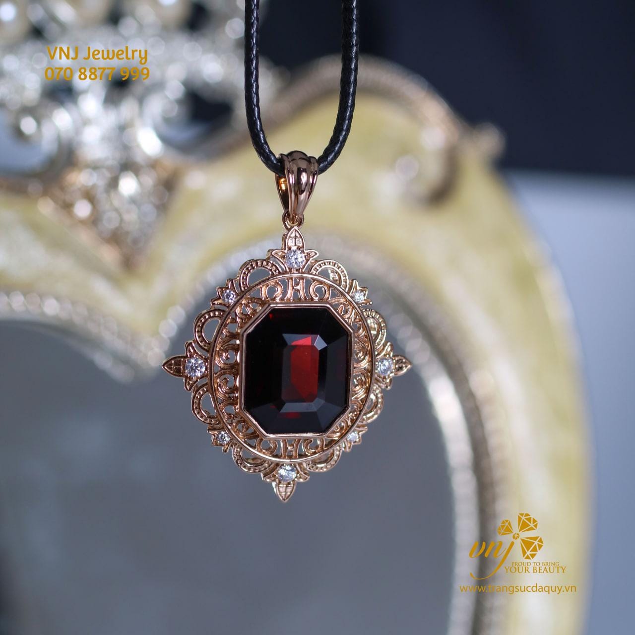 Mặt Dây Chuyền Đá Garnet MDG8