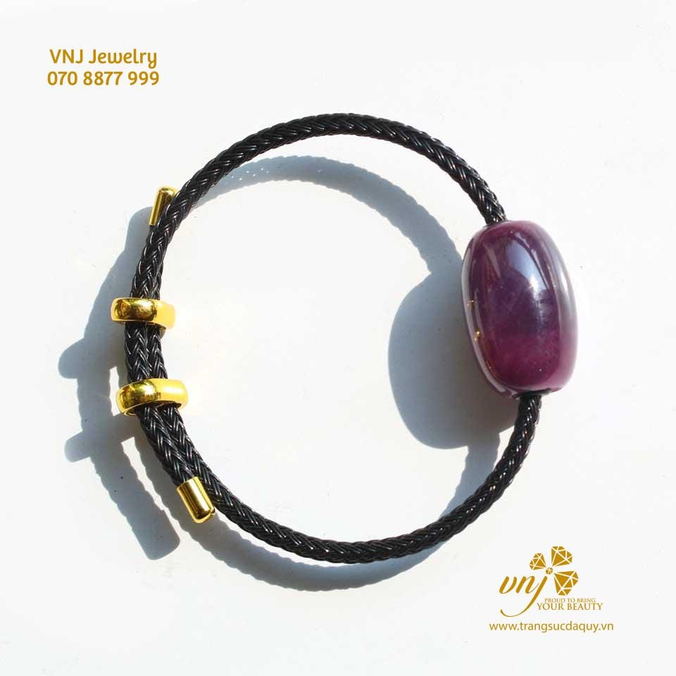 Vòng Tay Lu Thống Ruby Thiên Nhiên VDR7