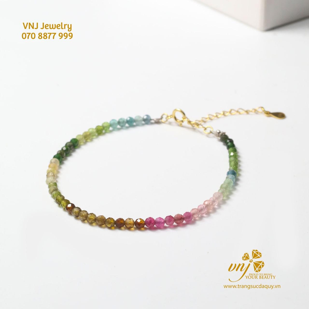 Chuỗi Sapphire Đa Sắc Mài Giác VDS6