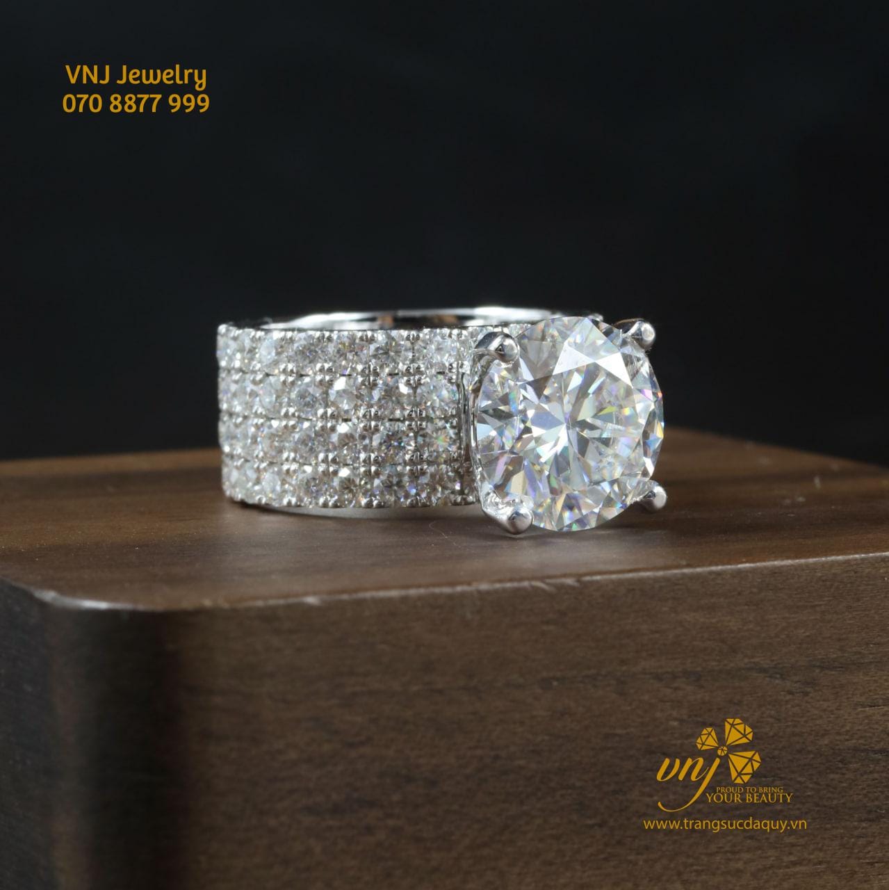 Nhẫn Kết Unisex Moissanite NM84