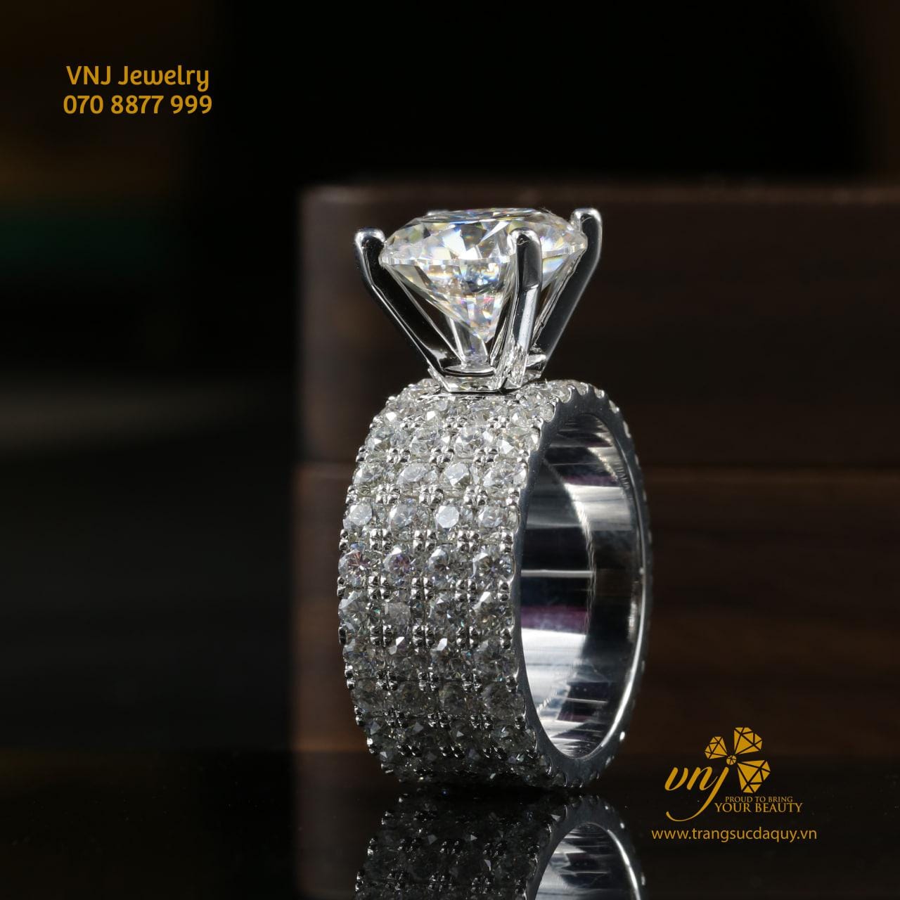 Nhẫn Kết Unisex Moissanite NM84