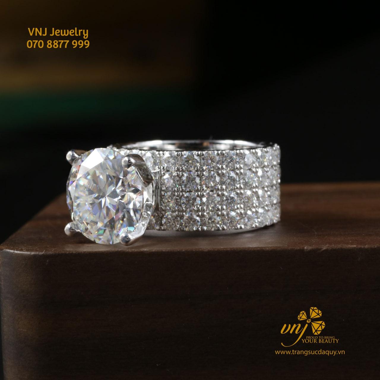 Nhẫn Kết Unisex Moissanite NM84
