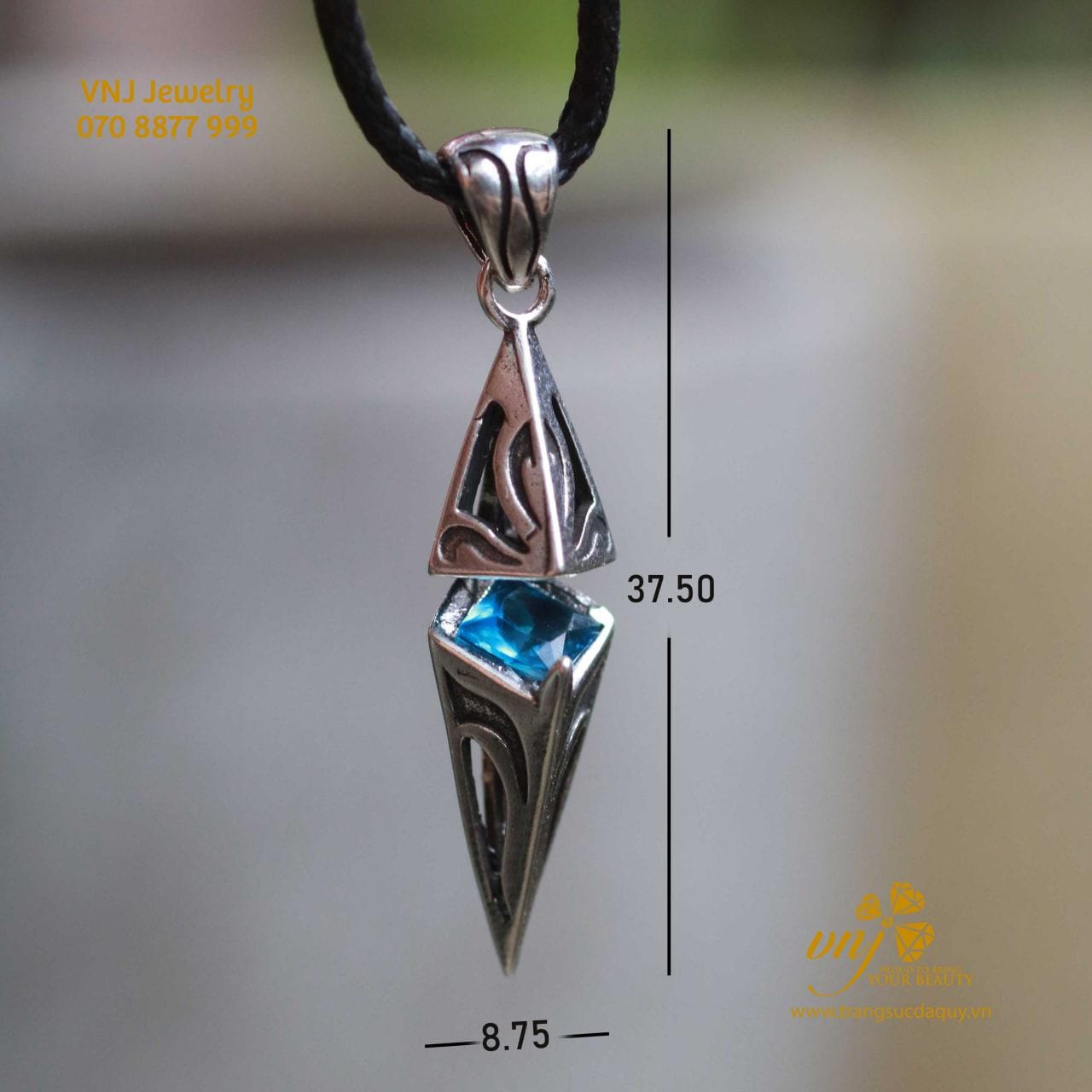 Mặt dây chuyền Topaz Blue MDT9