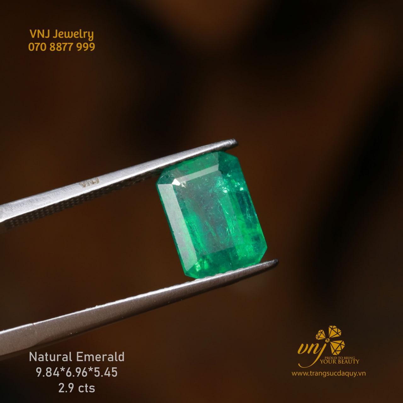 Đá Emerald Thiên Nhiên DQE16