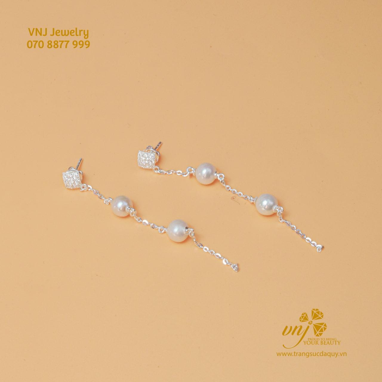 Bộ Trang Sức Ngọc Trai Mix Thạch Anh