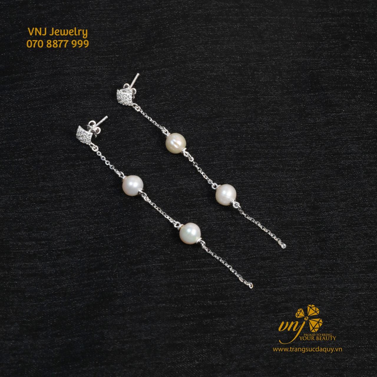 Bộ Trang Sức Ngọc Trai Mix Thạch Anh