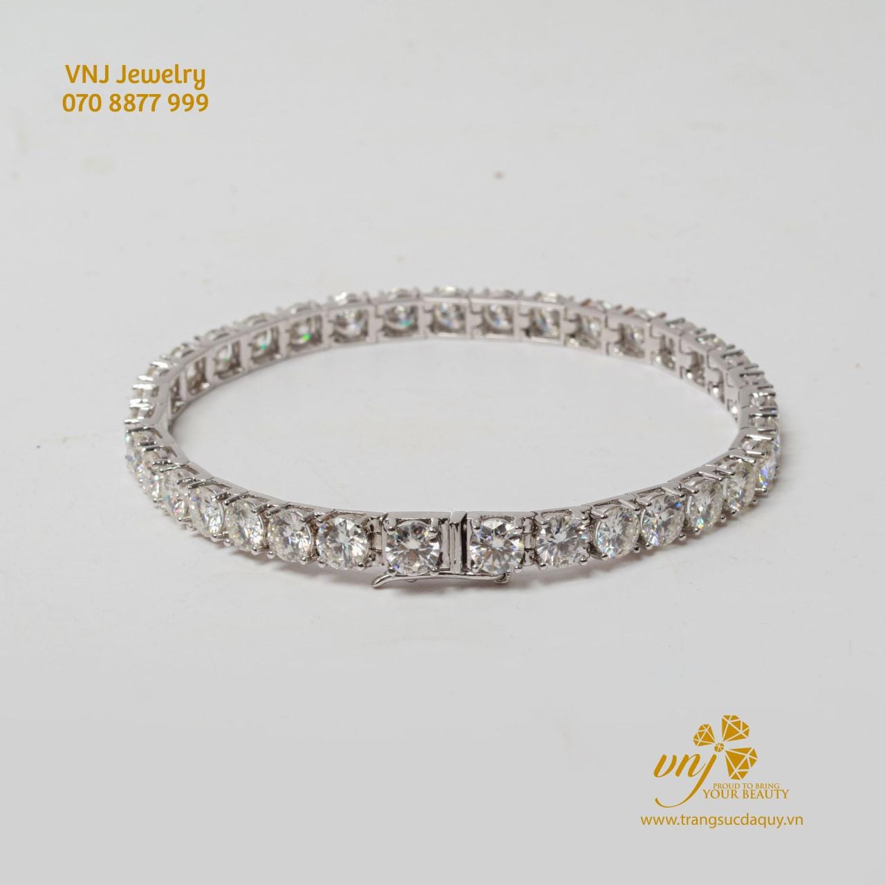 Lắc Tay Tennis Vàng Trắng Ltd3 (3)