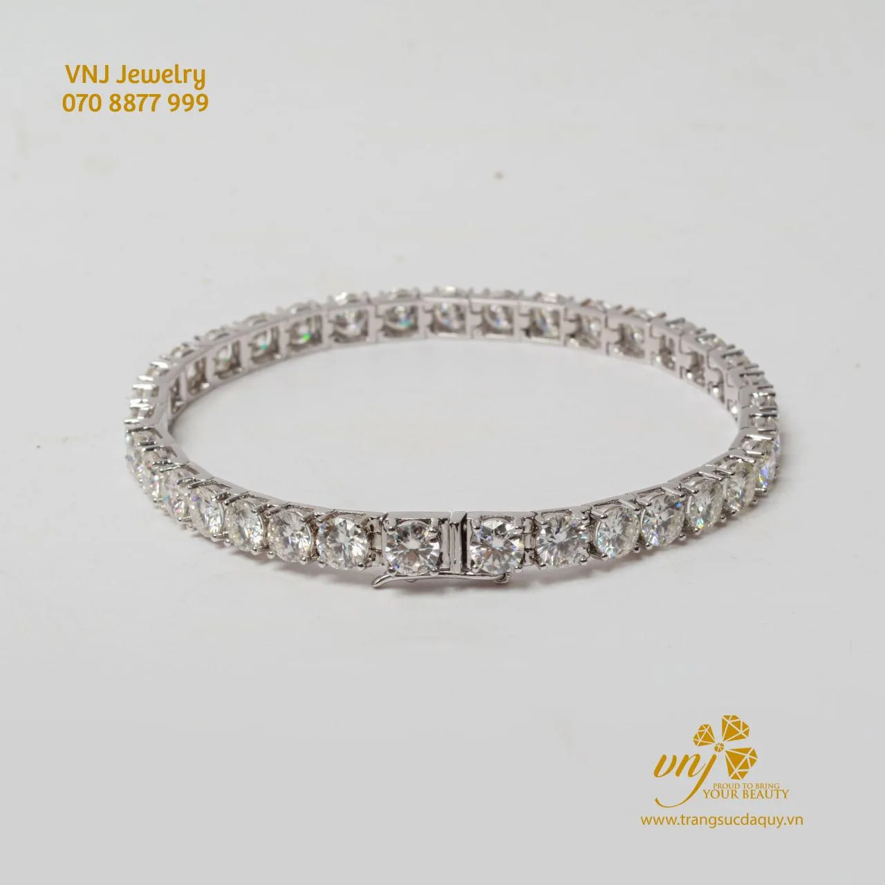 Lắc Tay Tennis Vàng Trắng Ltd3 (3)