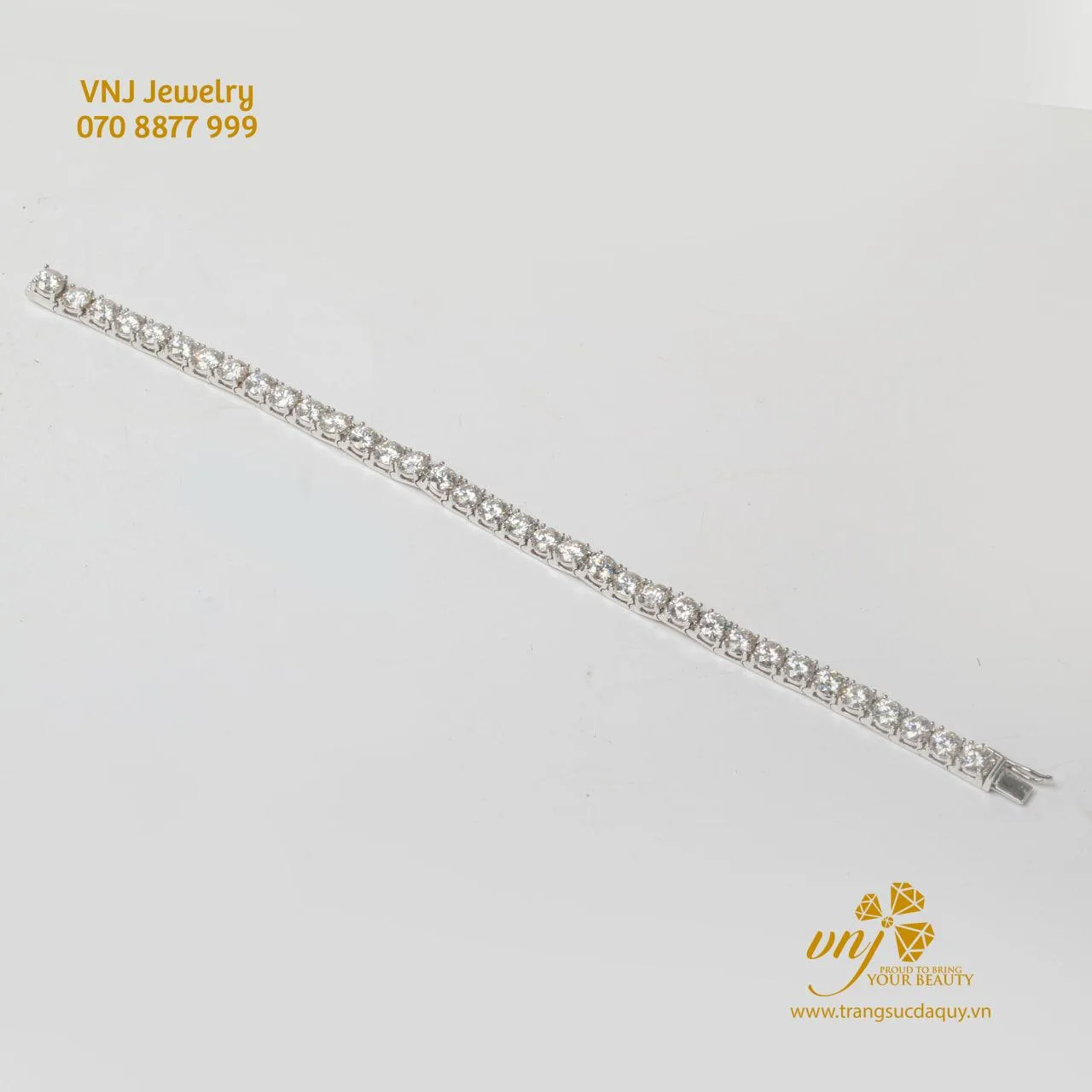 Lắc Tay Tennis Vàng Trắng Ltd3 (4)