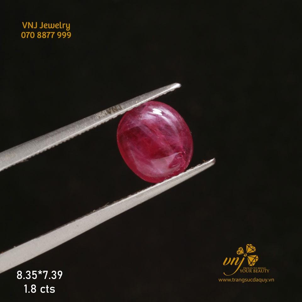 Ruby Thiên Nhiên Mài Trơn Vjr47