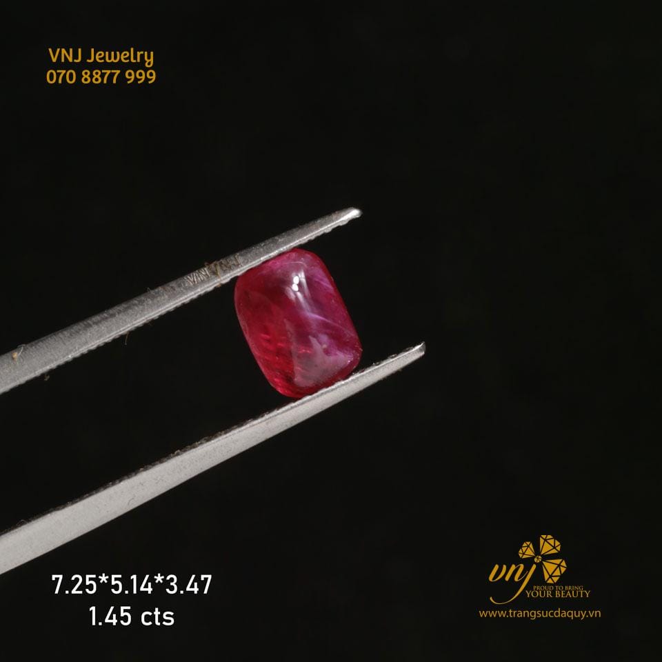 Ruby Thiên Nhiên Mài Trơn Vjr48