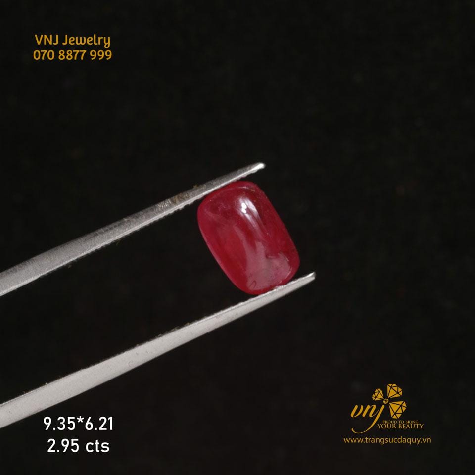 Ruby Thiên Nhiên Mài Trơn Vjr49