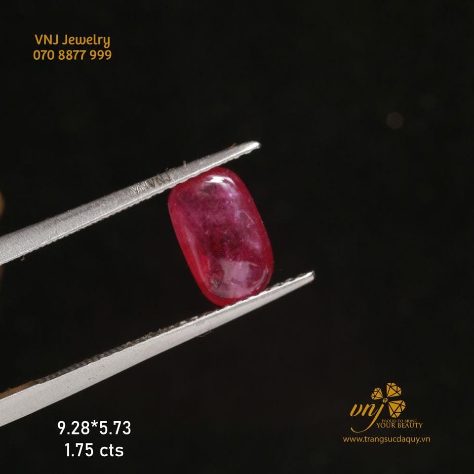 Ruby Thiên Nhiên Mài Trơn Vjr50