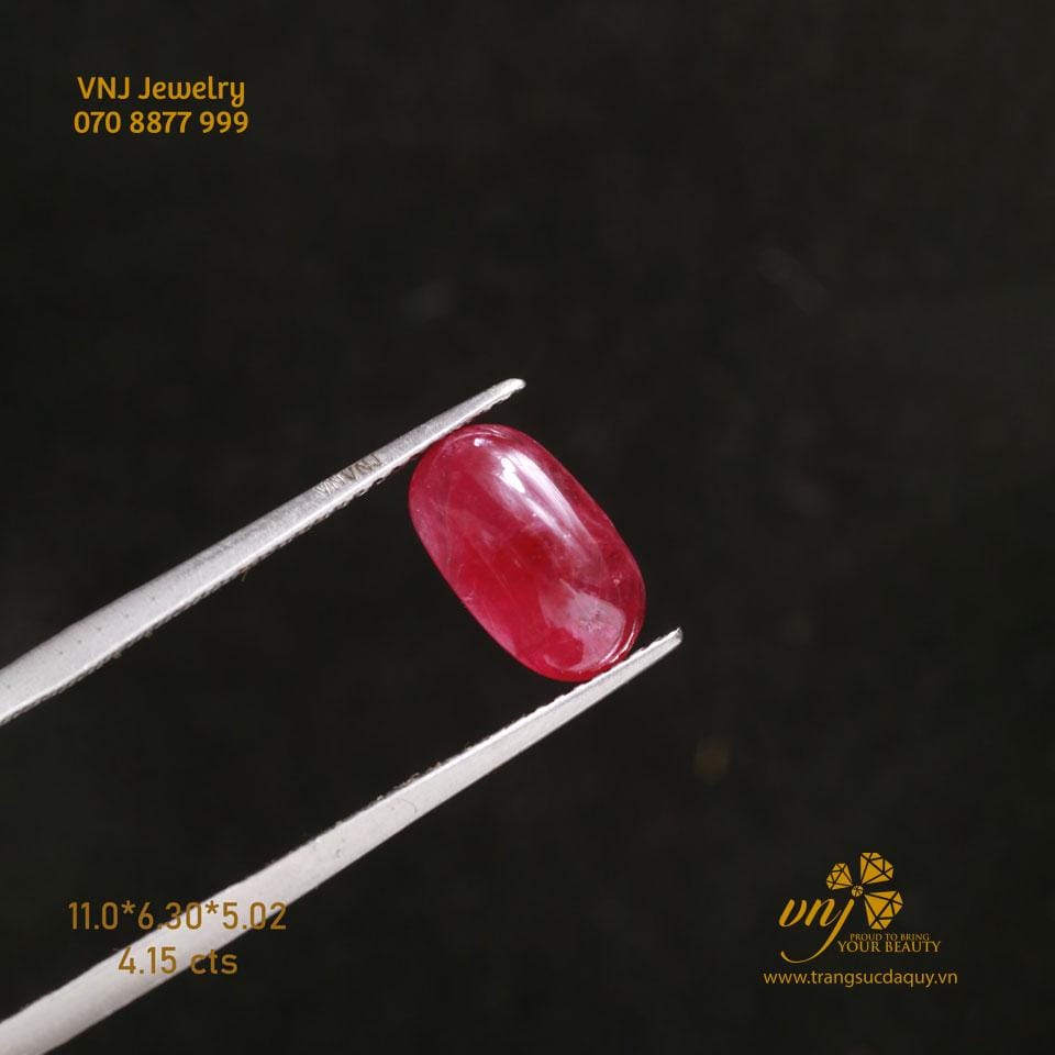 Ruby Thiên Nhiên Mài Trơn Vjr51